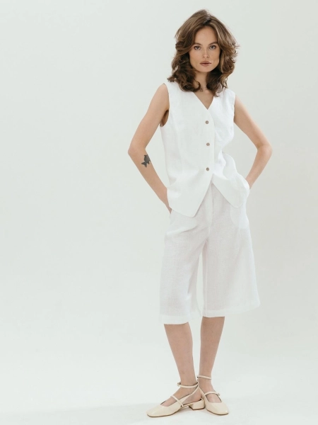 Шорты-бермуды Parisian white