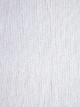 Ткань полульняная Вафельная белая цвет1