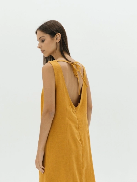 Платье Elegant limited mustard