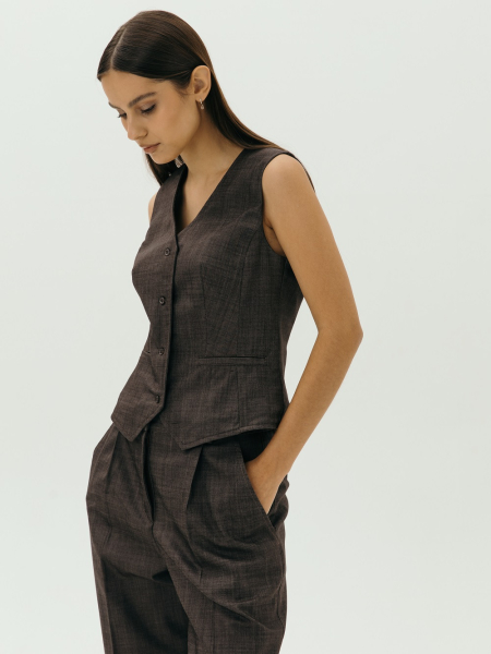 Жилетка wool Classy limited chocolate
