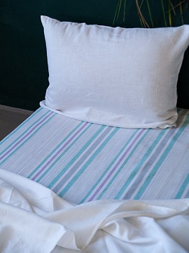 Льняная простыня Дикая роза