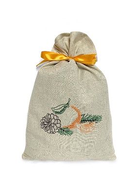 Мешочек льняной Мандарины