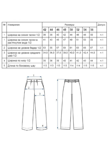 Брюки-палаццо Milan graphite