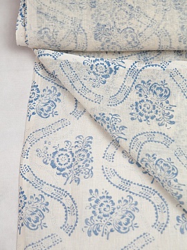 Ткань льняная Аленький цветочек-3