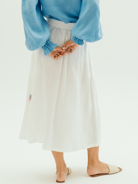 Юбка June white