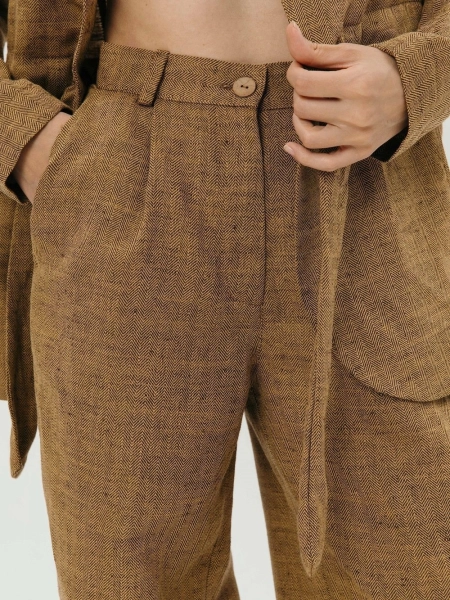 Брюки-палаццо Parisian limited orange pattern
