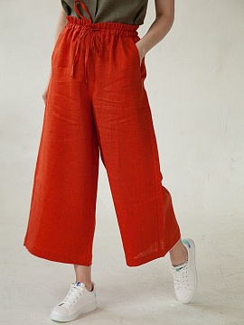 Брюки-кюлоты Kaia limited terracotta