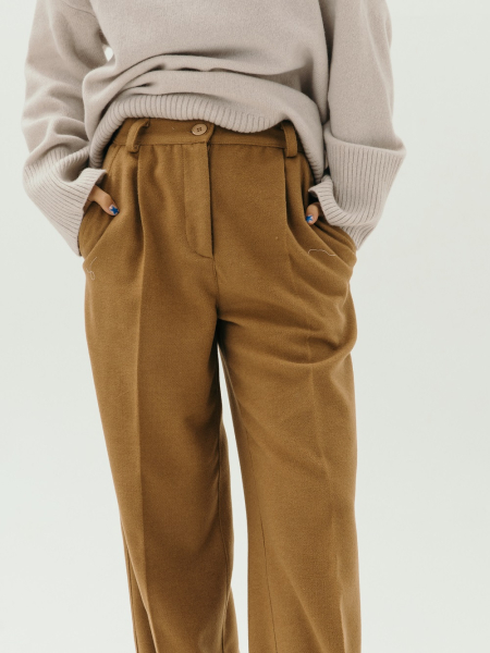 Брюки wool Classy limited mustard
