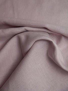 ОСТАТОК меньше метра Ткань изо льна Розовая 220см