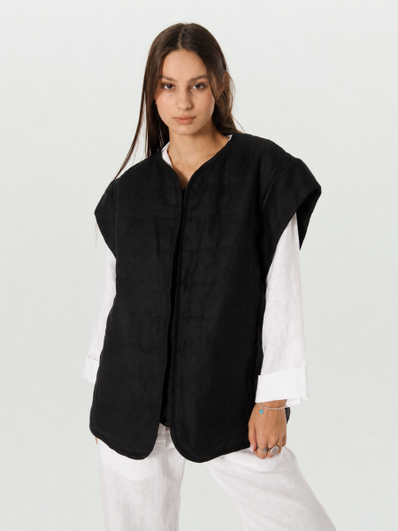 Куртка-жилет Boho black
