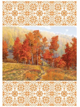 Полотенце льняное Осенний день