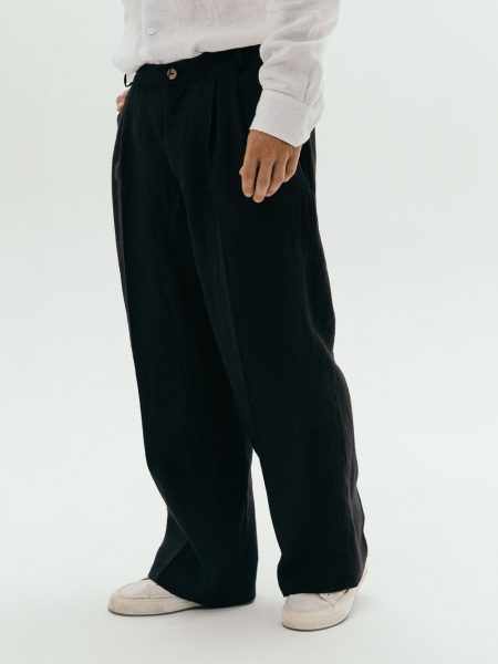 Брюки Wide black