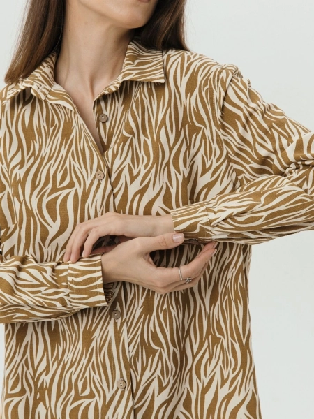 Платье-рубашка Fresh limited zebra