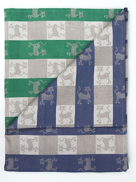 Полотенце льняное Кошки цвет 2