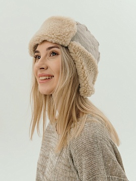 Шапка-ушанка Dolly natural