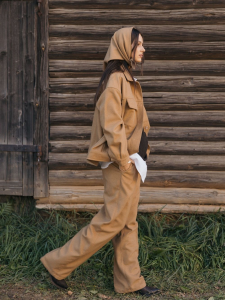 Косынка wool Istoki limited mustard