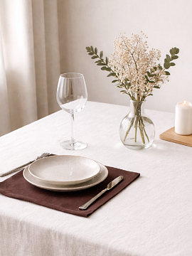 Умягченная салфетка квадратная цвет Шоколад