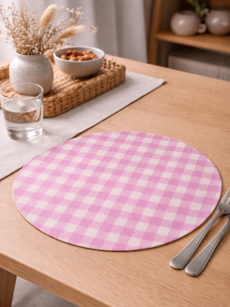 Салфетка круглая изо льна Виргиния