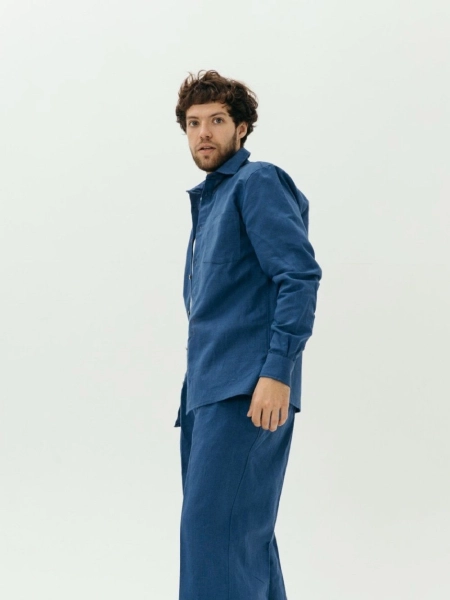 Рубашка Mont Blanc limited blue