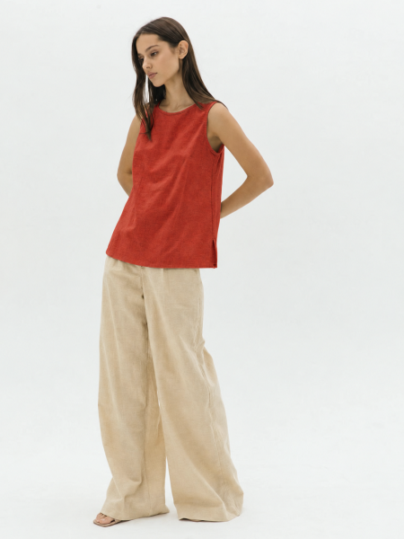 Топ Elle limited terracotta