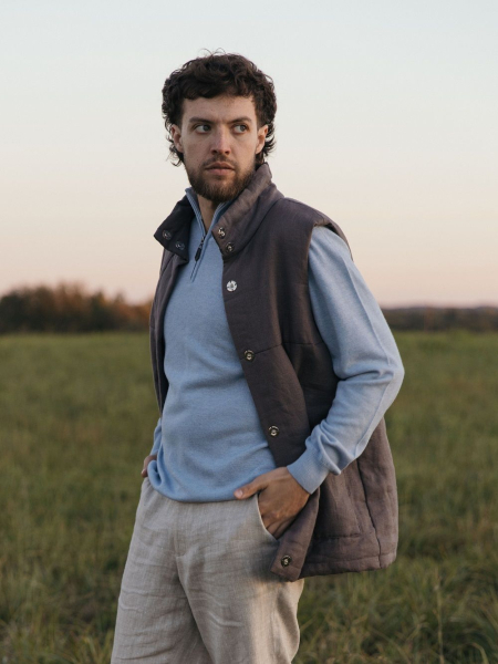 Джемпер Zipper sky