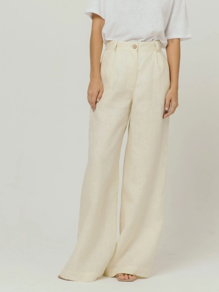 Брюки-палаццо Parisian limited ecru