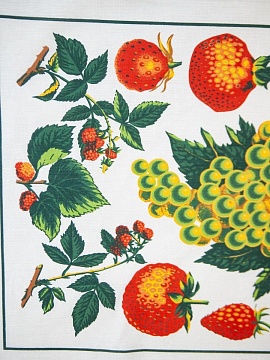 Ткань полульняная Фруктовый сад-2 арт.1204В