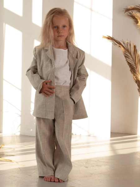 Жакет детский mini boss natural