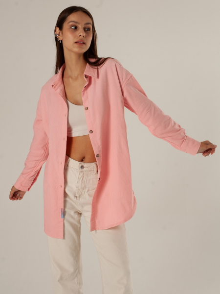 Рубашка velvet Celine dusty rose