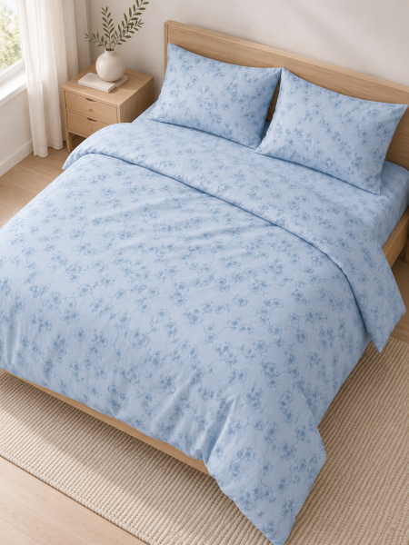 Комплект постельного белья изо льна Настурция