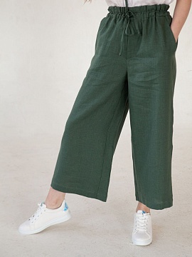 Брюки-кюлоты Kaia limited green