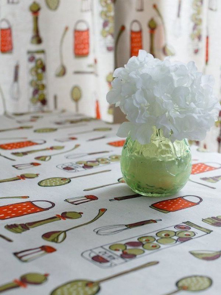 Скатерть льняная Оливки без салфеток