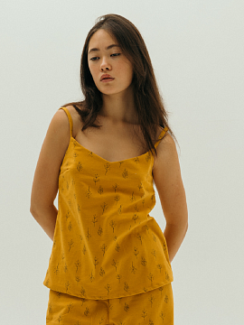 Топ Daisy flannel limited mustard trees