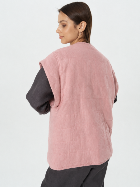 Куртка-жилет Boho dusty rose