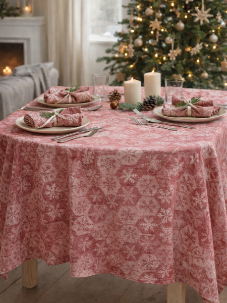 Комплект столовый Новогодние Снежинки