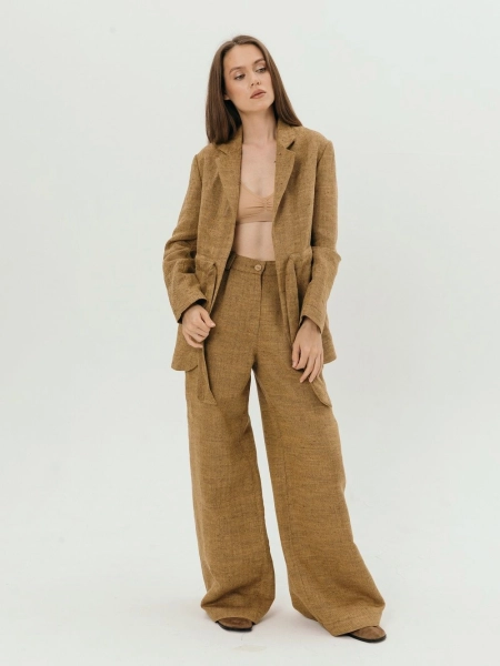 Брюки-палаццо Parisian limited orange pattern