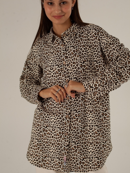 Рубашка Celine limited leopard