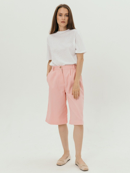 Шорты-бермуды velvet Parisian dusty rose