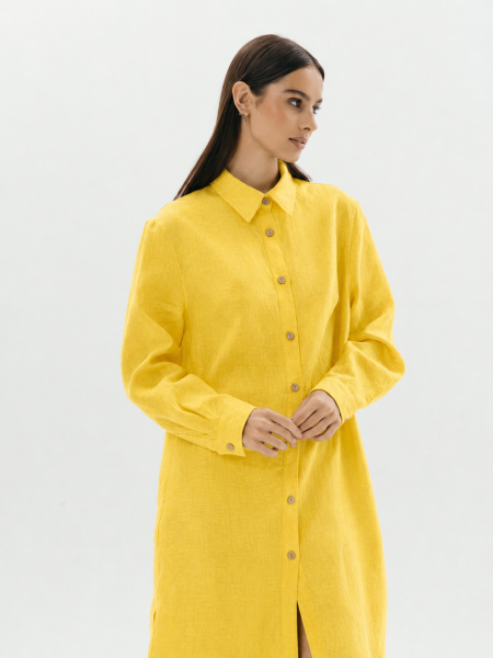 Платье-рубашка Fresh limited yellow