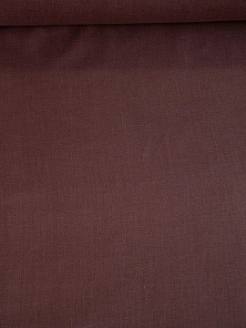 Ткань изо льна Красно-коричневый арт.145