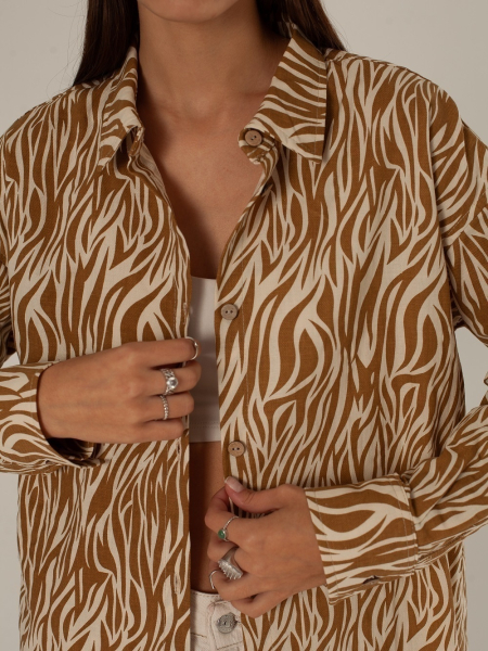 Рубашка Celine limited zebra