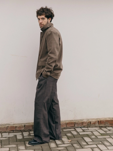 Брюки wool Wide limited chocolate