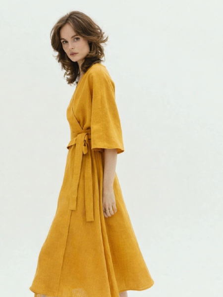 Платье Blossom limited mustard