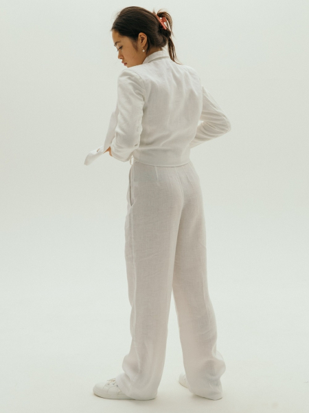 Брюки Classy white