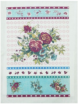 Полотенце льняное Цветение