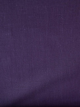 ОСТАТОК меньше метра Ткань льняная Слива арт.1466