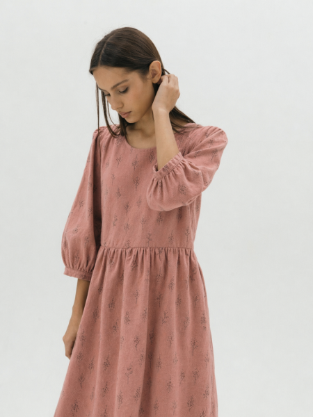 Платье flannel Margo limited dusty rose trees