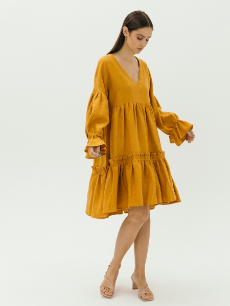 Платье Virginia limited mustard