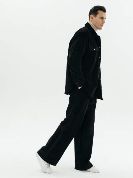 Брюки velvet Wide black