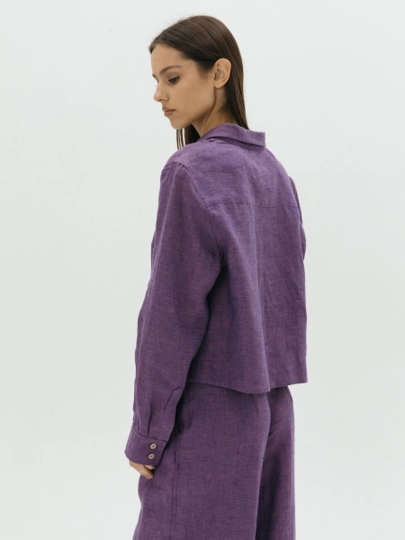 Рубашка Vivid limited eggplant melange